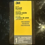 3M Drywall Sanding Sponge, Fine/medium Grits, Dual 4-7/8 X 2-7/8 In, Black. Fixed Price $15.00.