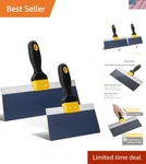 Bates Blue Steel Taping Knife Set - Versatile 8 & 12 Inch Blades For All Tasks. Fixed Price $31.99.