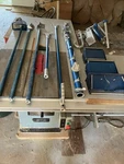 Premier Mechanical Drywall Taping Tools Blue Barely Used Co. Set. Fixed Price $1750.00.