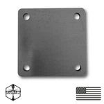 A36 Steel Square Base Plates W/ 4 Holes Multiple Sizes Made In Usa. Fixed Price $268.99.