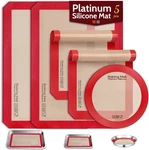 5PCS Non Stick Platinum Silicone Baking Mat For Half Sheet & Quarter. Fixed Price $26.39.