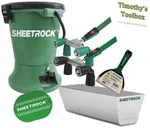 Usg Sheetrock Tools Paper-face Corner Bead Hopper W/ Rollers, Pan & Knife. Fixed Price $499.00.