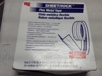 New Usg Sheetrock 100 Ft 2-1/16" Reinforced Metal White Self Adhesive Flex Tap. Fixed Price $16.00.