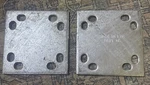 2 Packs 6" X 3/8"THICK Square Base Plate Galvanized With Holes. Fixed Price $51.99.