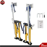 Aluminum Alloy Construction Adjustable 24"-40" Drywall Stilts Tool Yellow. Fixed Price $92.47.