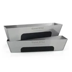 Clear Style Stainless Steel Mud Pans 2 Pack 14-INCH Drywall Taping Tools .... Fixed Price $34.49.