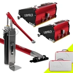 LEVEL5 Drywall Finishing Set Mega 7" 10" Boxes, Extendable Handle, Pump 4-615. Fixed Price $1838.96.