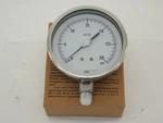 Wal Pressure Gauge 5" 0-30PSI 1/4NPT Bottom Connection Stainless Steel New .... Fixed Price $5.00.