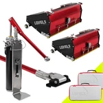 LEVEL5 Drywall Tools Set 10" + 12" Mega Flat Boxes W/ 42" Handle, Pump 4-628. Fixed Price $1380.37.