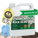 Mulch Glue 34 Oz Clear All Weather Landscaping Rock Adhesive Anchor Strong Locks. Fixed Price $35.99.