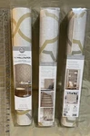 Nuwallpaper NU1695 Lattice Taupe Tan Gold Peel & Stick Sausalito. Fixed Price $84.99.