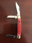 Hen & Rooster Bertram #333-RPB 4116GS Pocket Knife Red Bone Blades Excellent !. Fixed Price $79.99.