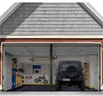 Fego Magnetic Garage Hands Free Screen Door For 2 Car With Retractable.... Fixed Price $35.99.