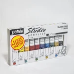 Pebeo Studio Acrylic Paints 10 X 20ML Tubes With Brush # 833311 Assorted Colors. Fixed Price $37.99.