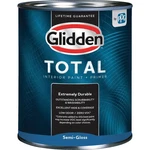 Glidden Total Interior Paint + Primer Semi-gloss White & Pastel Base Quart. Fixed Price $22.91.