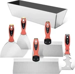 New! Bates Drywall Hand Tool Kit 6PCS 3" 4" 6" 8" 12" & Pan, Stainless Steel Set. Fixed Price $33.20.