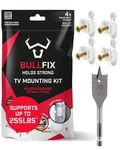 Bullfix Tv Kit - Bracket Drywall Anchors, Holds Up To 4 Pack, White. Fixed Price $20.21.