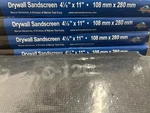 4-1/8" X 11" 120 Grit Drywall Sanding Screens 25 Pack. Fixed Price $21.99.