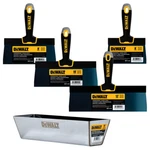 Dewalt 6" 8" 10" 12" Taping Knife Set W/ 14" Heli-arc Mud Pan DXTT-3-164. Fixed Price $68.82.