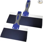 Warner Manufacturing Pro-grip 12" And 8" Blue Steel Drywall Taping Knife Set, So. Fixed Price $20.00.