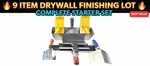 9 Pc Drywall Finishing Tool Lot Mud Pan Corner Trowels Knives Starter Set. Fixed Price $40.00.