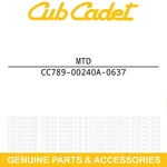 Mtd 789-00240A-0637 Bracket Lock 789-00240-0637 Cub Cadet Troy-bilt. Fixed Price $68.17.