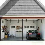 Fego Garage Door Screen 16X7FT, Magnetic With 16.3X7.15FT, Black. Fixed Price $66.99.