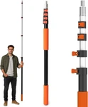 Agiiman 26FT Reach 5-20FT Aluminum Telescoping Extension Pole Flip Lock Open Box. Fixed Price $39.99.