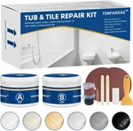 Tub And Fiberglass Shower Repair White, 3.7OZ Porcelain Tile Kit,. Fixed Price $21.94.