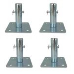 Astamotor 4 Pcs Scaffold Base Plates With Pins For Baker Style Silver. Fixed Price $49.99.