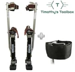 Renegade Pro Drywall Stilts 24" - 40" + Padded Comfort Straps. Fixed Price $289.00.