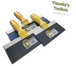 Ames Blue Steel Taping Knife Set 8"- 10"- 12" Drywall Plaster Finishing Spatula. Fixed Price $49.99.