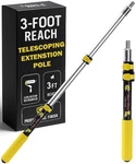 Bates- Extension Pole, 3 Telescoping Ft, Black And Yellow. Fixed Price $12.94.