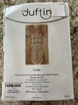 Duftin TJ1000 Macrame Hanging Wall Art Kit 88-014 Natural With Gray Diamonds Nip. Fixed Price $39.00.