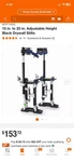 Gyptool Adjustable Height 15-23 In Black Drywall Stilts. Fixed Price $85.00.