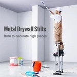 24"-40" Adjustable Aluminum Drywall Stilts, Tool W/ Protective Knee Pads. Fixed Price $164.54.