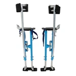 Adjustable 36" - 48" Drywall Stilts Painters Walking Taping Finishing Tools Blue. Fixed Price $118.02.