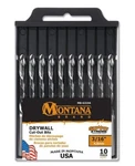 Montana Brands MB-63194 Drywall Cut Out Drill Bits 3/16" 10 Pack. Fixed Price $62.13.
