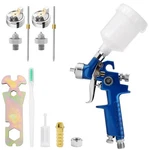 Kcnkcn Mini Hvlp Air Spray Gun Kit, With 0.8MM 1.0MM NOZZLES&125CC Blue. Fixed Price $25.44.