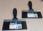 Anvil 8" Taping Knife Blue Steel Flexible Blade Soft Grip Handle 2 Pack. Fixed Price $16.95.