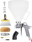Inokraft Texcraft Drywall Texture Spray Gun With 1.32 Gallon Hopper, Nozzles (. Fixed Price $84.92.