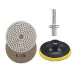 Uxcell 4 Inch 10000 Diamond Wet Polishing Pad Set, For Grit, Brown. Fixed Price $29.99.