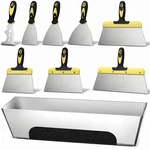 9 Piece Drywall Tools, Stainless Steel Knife Kit Includes Putty .... Fixed Price $46.42.
