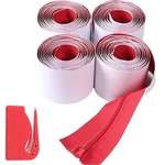 Calpalmy 4-PACK Heavy-duty Dust Protector Zipper 7 Ft X 3 In, Red (4 Pack). Fixed Price $28.88.