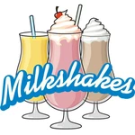 Signmission Milkshakes 48 Concession Decal Cart Trailer Stand Sticker. Fixed Price $74.70.