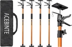 4PK Support Pole, Steel Telescopic Adjustable 3RD Hand System, Orange. Fixed Price $120.64.