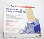 Usg Sheetrock 100 Ft 2-1/16" Reinforced Metal White Self Adhesive Flex Tape. Fixed Price $27.49.
