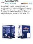 Marshalltown Sharpshooter 2.1 Drywall Sprayer Gun With Hopper - Blue (SS21). Fixed Price $75.00.