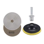 Uxcell 4 Inch 8000 Diamond Wet Polishing Pad Set, For Grit, Brown. Fixed Price $29.99.