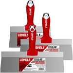 LEVEL5 Stainless Steel Taping Knife 3-PACK W/soft Grip Handles 5-619. Fixed Price $87.55.